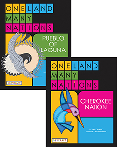 Cover Art for One Land, Many Nations: Volume 1 Cherokee Nation Pueblo of Laguna Flip Book