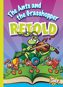 Cover Art for The Ants and the Grasshopper Retold