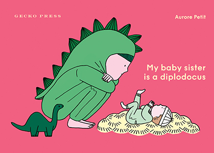 Cover Art for My Baby Sister Is a Diplodocus