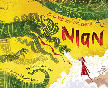 Cover Art for Nian, The Chinese New Year Dragon